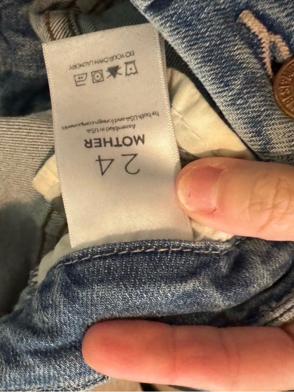 MOTHER looker ankle fray, shoot to thrill destroyed size 24 - Picture 7 of 10